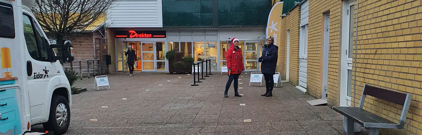 Marita och Anna på Eidar står redo att ta emot inflyttande hyresgäster som ska hämta sina nya nycklar