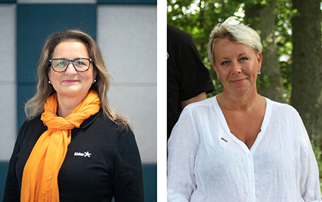 Hamide Halimi och Nina Andersson