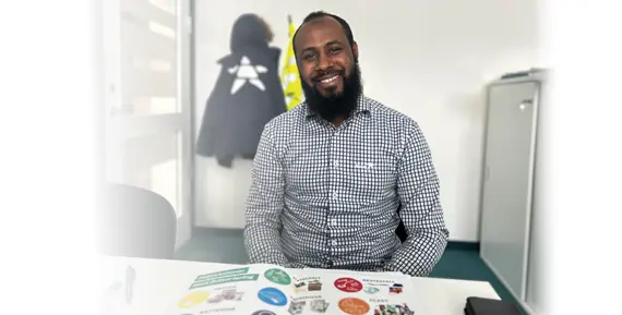 Mohamed Elmi, ny projektledare för återvinning och avfall