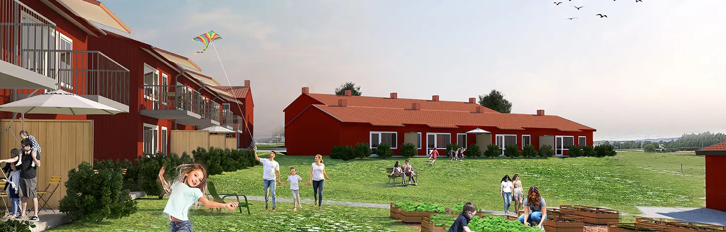 illustrationsbild över kvarteret Bandgrinden