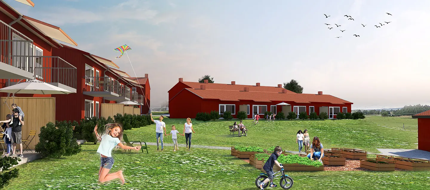 illustrationsbild över kvarteret Bandgrinden