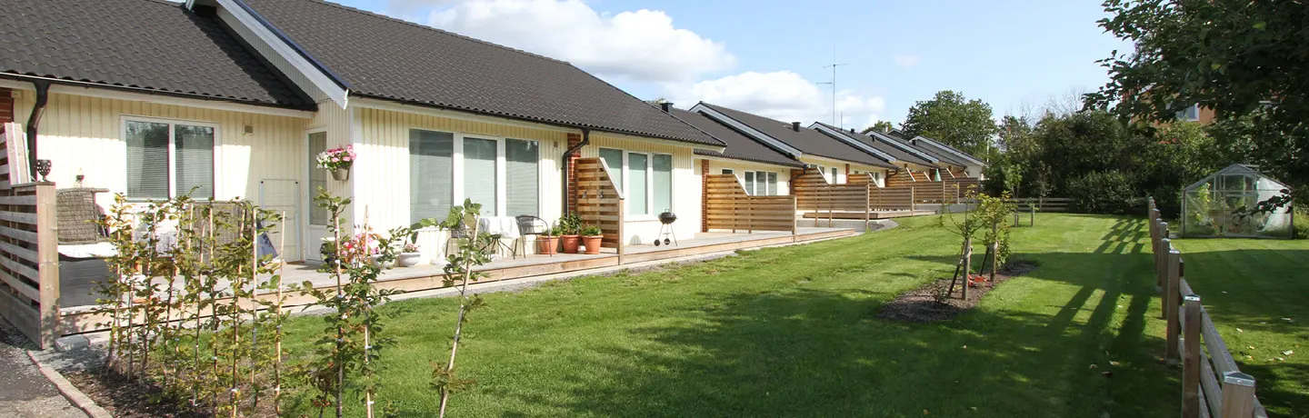 Område med uteplatser