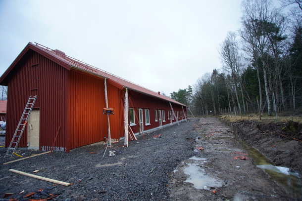 Stenlidenvägen under uppbyggnad
