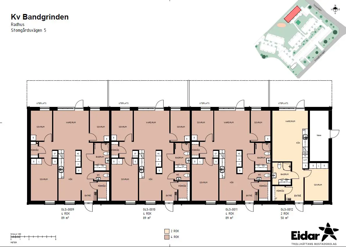 En bild på Översikt planlösningar i radhus