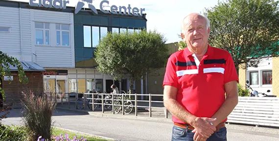 Per Wennberg utanför Eidar Center